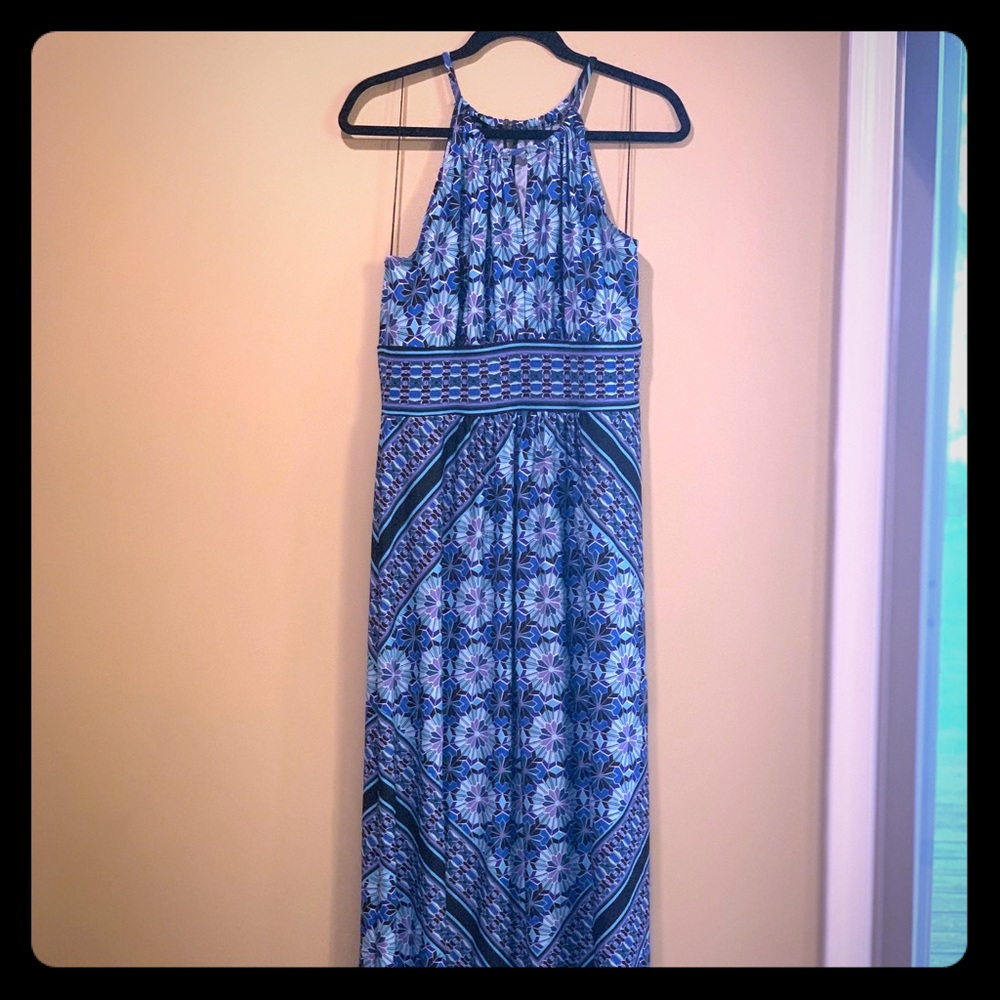 **5 for $15** Gorgeous black and blue maxi dress!